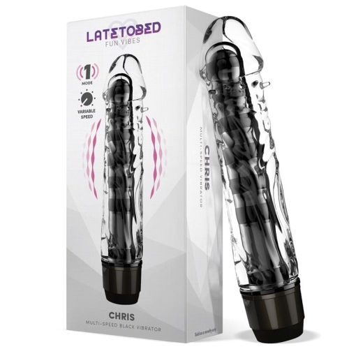 Вібратор вагінальний для жінок реалістичний чорний Latetobed ​​Chris Multi-speed Vibe - 1