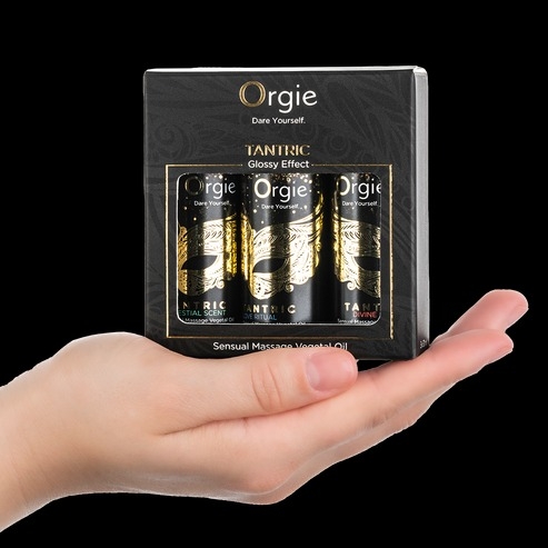 Мини коллекция массажных ароматных масел Orgie Tantric 3 штуки по 30 мл - 3
