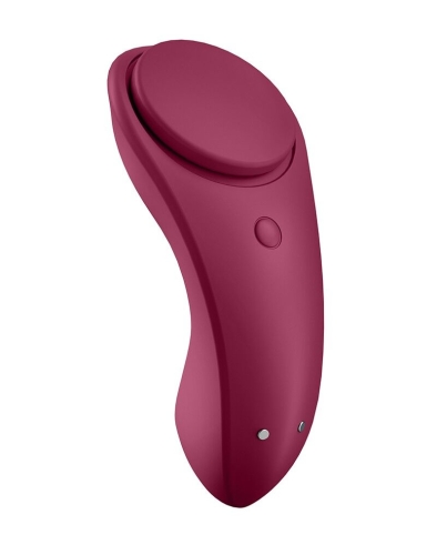 Вібратор в трусики з управлінням через смартфон Satisfyer (Сатісфаер) Sexy Secret бордовий - 1