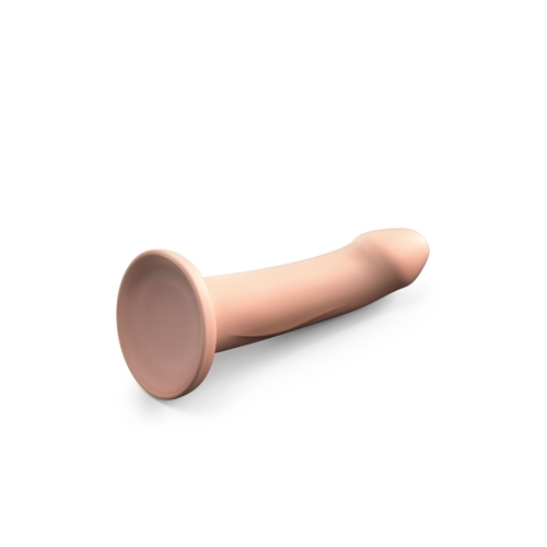 Насадка для страпону на присосці термоактивна силіконова тілесного кольору Dorcel Real Pleasure розмір M - 2