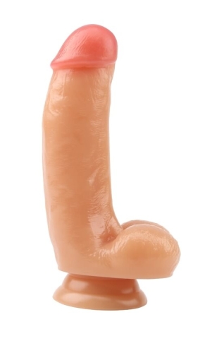 Фалоімітатор 17,5 / 4 см на присоску реалістичний бежевий CHISA Keep Love Fluttering Dildo - 2