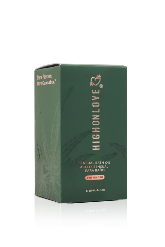 Олія для ванної кімнати з CBD HighOnLove Sensual Bath Oil 100 мл - 3