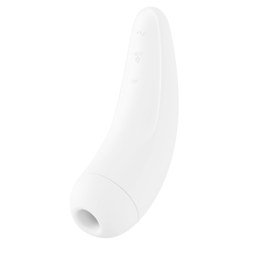 Вакуумный клиторальный стимулятор смарт Satisfyer Curvy 2+ White - 4