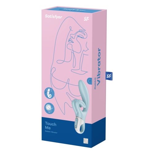 Вібратор із відростком для клітора блакитного кольору Satisfyer Touch Me - 7
