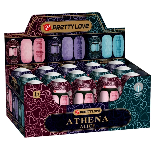 Набор мастурбаторов Яиц голубого розового и фиолетового цветов Lybaile Pretty Love Athena ALICE 15 штук - 9