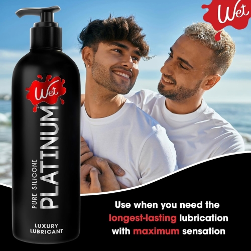 Лубрикант на силіконовій основі WET Platinum Premium 475 мл - 3