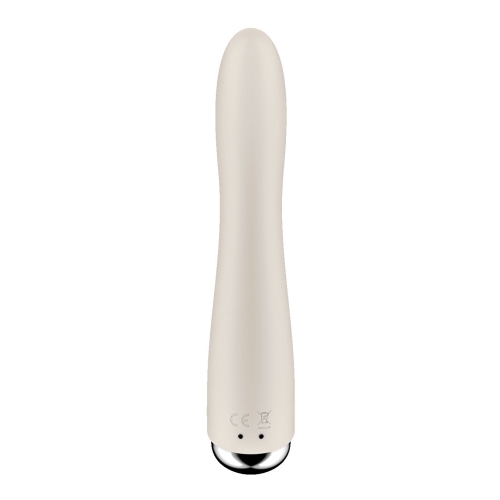Вибратор вагинальный и для точки G с ротацией бежевого цвета Satisfyer Spinning Vibe 1 - 4