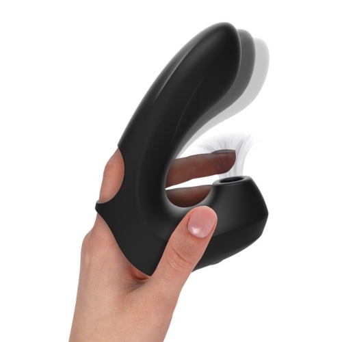 Вакуумний вібратор для кліторальної стимуляції на палець Ibiza Thimble Sucking Vibrator чорний - 3