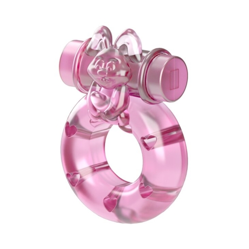 Віброкільце для продовження ерекції з стимулятором клітора LYBAILE Vibrator &amp; condom - 3