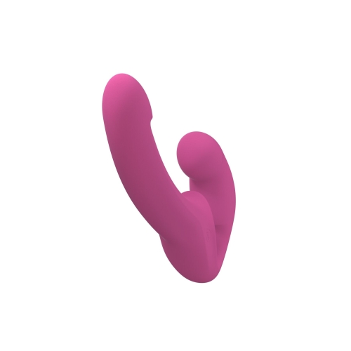 Безременний подвійний вібрострапон малинового кольору Fun Factory SHARE LITE - 3