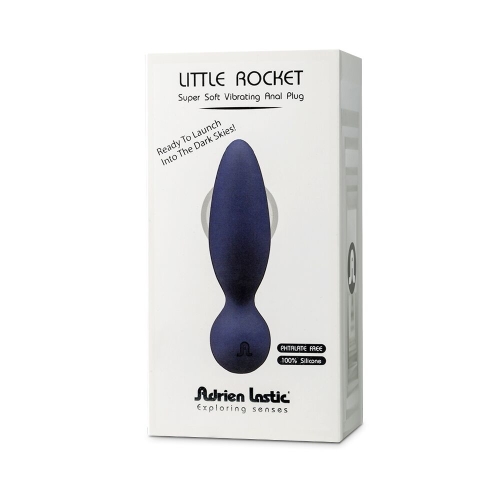 Анальна вібропробка синього кольору Adrien Lastic Little Rocket - 5