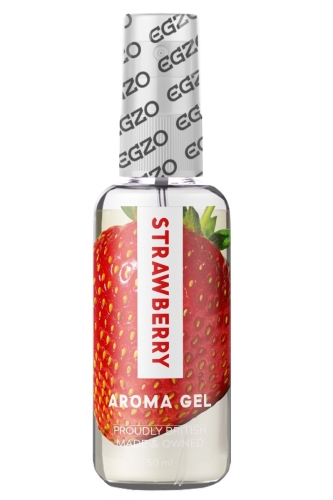Съедобный гель-смазка со вкусом и ароматом клубники EGZO AROMA GEL 50 мл - 1