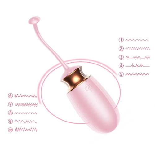 Віброяйце з підігрівом і пультом ДУ Vibrating Silicone Love EGG USB - 10