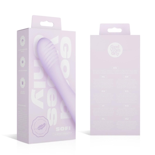 Вибратор вагинальный и для точки G фиолетовый Good Vibes Only SOFI G-Spot - 8