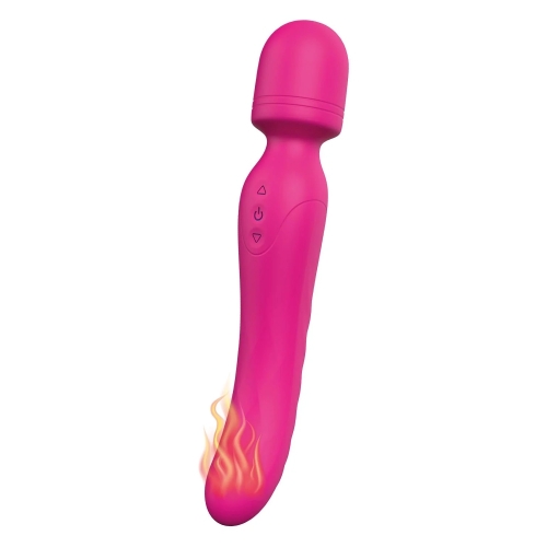 Вібратор-мікрофон із підігрівом силіконовий рожевий Dream Toys Essentials Heating Bodywand - 3
