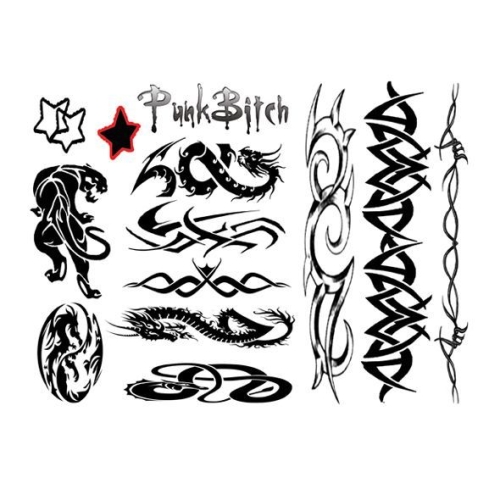 Тимчасове тату Tattoo Set-Punk Bitch - 3