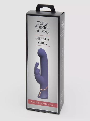 Вибратор кролик пульсатор силиконовый водонепроницаемый Greedy Girl Fifty Shades of Grey фиолетовый - 3