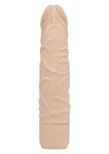 Реалистичный вибратор силиконовый бежевый ToyJoy Classic Original с 7 режимами вибрации - 3