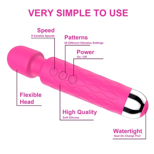 Вибратор Ванд микрофон розовый Ningbo aiLe Microphone - 6