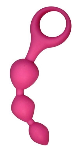 Анальні кульки Adrien Lastic Triball Pink - 1