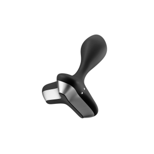 Силиконовая анальная пробка с вибростимуляцией черная Satisfyer Game Changer