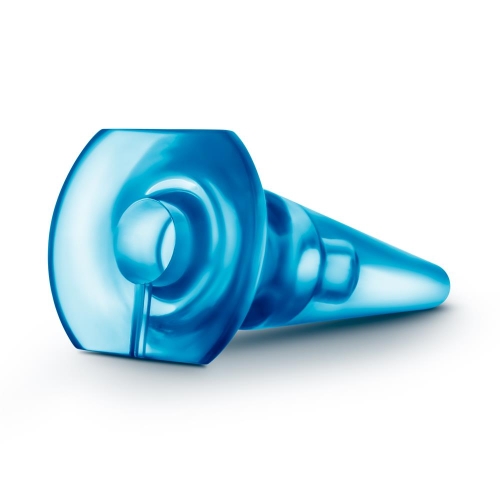 Анальний плаг конусний блакитного кольору B yours BASIC ANAL PLUG BLUE - 4