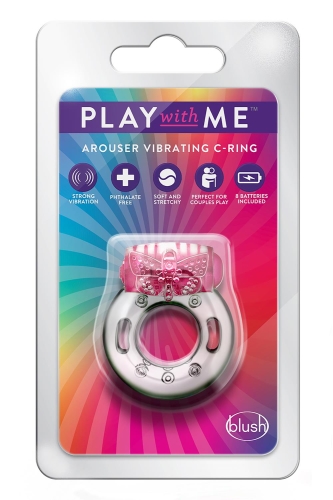 Ерекційне віброкільце рожевого кольору Blush PLAY WITH ME AROUSER - 2