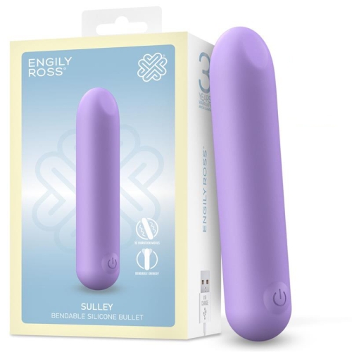 Віброкуль Кліторальний стимулятор фіолетового кольору Engily Ross Sulley Vibrating Bullet Unibody Bendable - 1