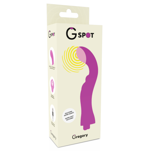 Вібратор для зони точки G фіолетового кольору GREGORY G-SPOT - 5 Вібратор для зони точки G фіолетового кольору GREGORY G-SPOT - 5