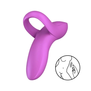 Вибратор на палец для клитора розового цвета Satisfyer Bold Lover