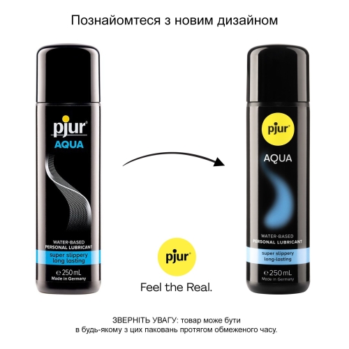 Лубрикант на водной основе pjur Aqua 250 мл (Пьюр, Пджюр) вагинальный - 3