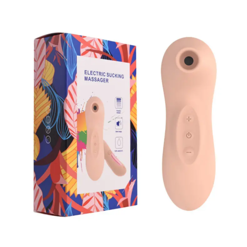 Вакуумный стимулятор клитора пудровый Cottelli Collection Active head - 3
