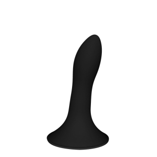 Фаллоимитатор с нагреванием на присоске чёрный SOLID LOVE 5INCH