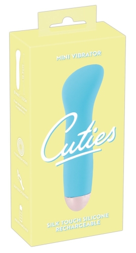 Міні вібратор для стимуляції клітора синього кольору Soft Silicone Cuties - 1