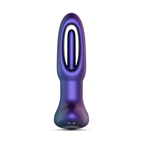 Анальна вібропробка з язичком і пультом дистанційного керування Hueman Voyager Butt Plug With Tapping - 3