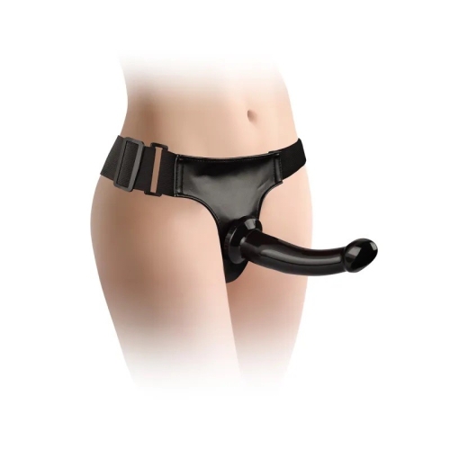 Страпон на черных трусиках с регулировкой Magic Unisex Strap-On Dildo черный - 3