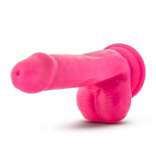 Фалоімітатор 12/3,5 см з присоскою рожевий силіконовий реалістик NEO ELITE COCK - 3