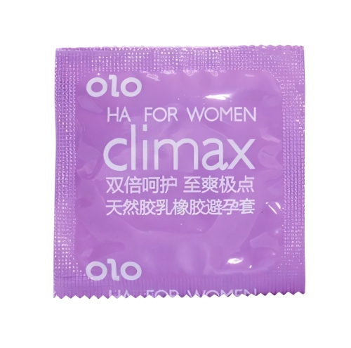 Латексные тонкие текстурированные презервативы с ароматом ванили OLO HA FOR WOMEN Climax 10 штук - 2