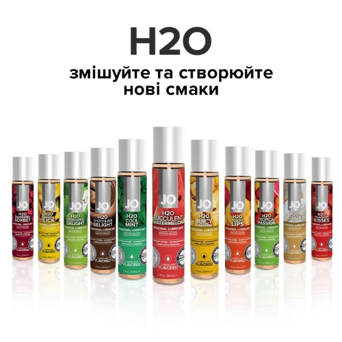 Смазка для минета и кунилингуса вкус арбуза System JO H2O 120 мл - 5