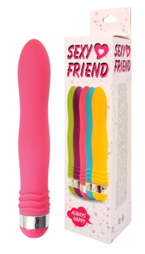 Вибратор вагинальный силиконовый цвет розовый Sexy Friend - 2