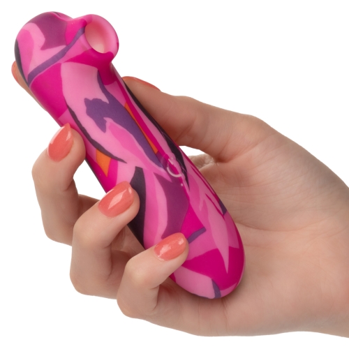 Вакуумный клиторальный стимулятор розового цвета California еxotic novelties Naughty Bits Suck Buddy - 10