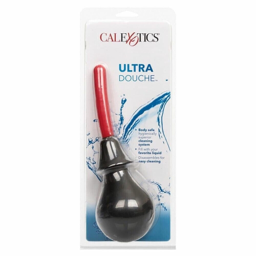 Анальний душ чорний з червоним носиком Ultra Douche California Exotic - 11