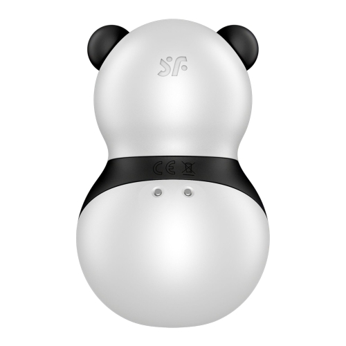 Вибратор Панда с вакуумной стимуляцией клитора черно белого цвета Satisfyer Pocket Panda - 5