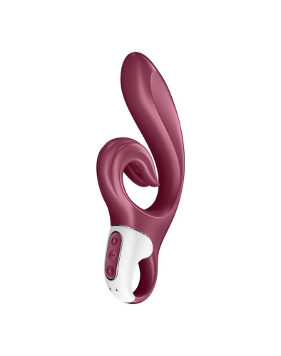 Вибратор с отростком для клитора красного цвета Satisfyer Love Me - 2