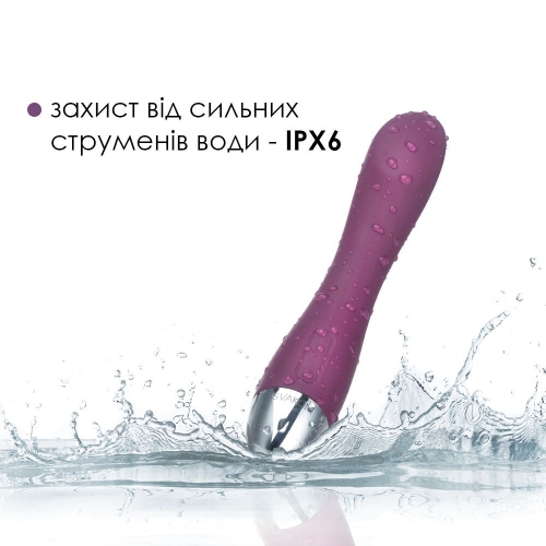 Вібратор вагінальний для точки джі фіолетовий Svakom Amy - 5