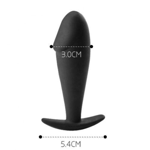 Анальний корок чорного кольору Uabdsm Anal Plug - 2