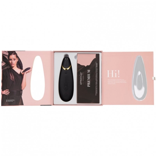 Бесконтактный стимулятор клитора цвет: черный Womanizer Premium - 7