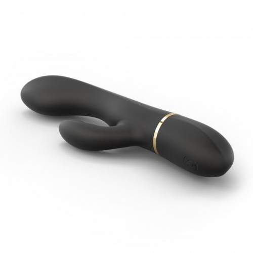Вибратор с клиторальным отростком черный Dorcel GLAM RABBIT - 3
