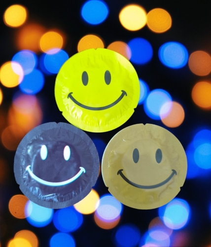 Презервативы с забавными смайлами из латекса EXS Smiley Face Regular 1 штука - 1