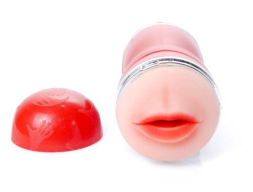 Мастурбатор вагина и ротик в колбе телесного цвета BOSS of TOYS BOSS CLEO Double Delight - 4